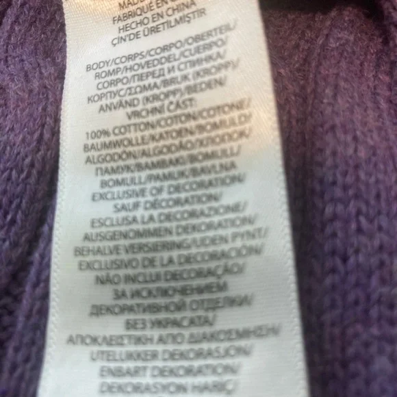 Polo by Ralph Lauren Lavender Cable Knit Sweater - Picture 4 of 4